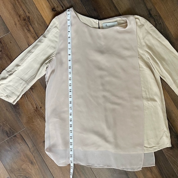 71 Stanton cream colored mid sleeve top- large​ - Picture 13 of 13